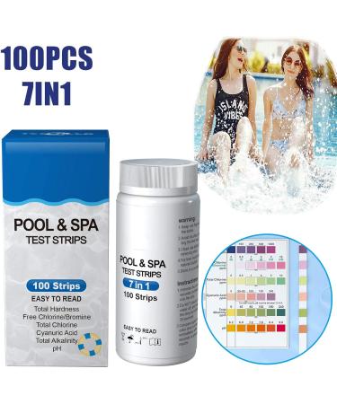 Clicitina Pool Water Quality Test - 7 pH Test Strips for Accurate Pool Care | Floating Paper for Easy Use - Buy Online on GoSupps.com