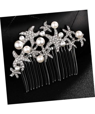 Housoutil Rhinestone Hair Headwear for Women Hair Combs for Women Alloy Hair Comb Hair Rhinestones Hair Comb for Bride Rhinestone Comb Tiara Crystal Hair Comb Women's Pearl Wedding - Buy Online on GoSupps.com