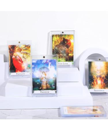 Zonon Acrylic Magnetic Card Holder - 5 Pack, 35 PT Clear Protectors Ideal for Sports Trading Cards Storage and Display - Golden Magnet Included - Buy Online on GoSupps.com