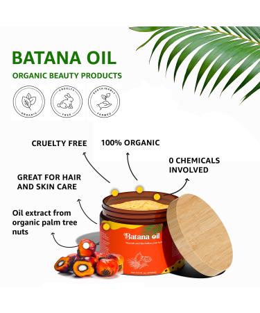 100% Pure Natural Batana Oil - Organic Hair Restoration & Nourishment | 8.4oz | Revive Damaged Hair & Scalp - Buy Online on GoSupps.com