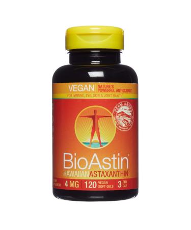 Nutrex Hawaii BioAstin 4 mg 120 Vegan Soft Gels