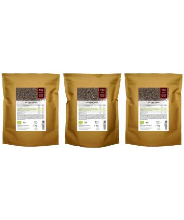 ORGANIC Chia seeds 3 kg (3 x 1 kg) 1 kg (pack of 3)