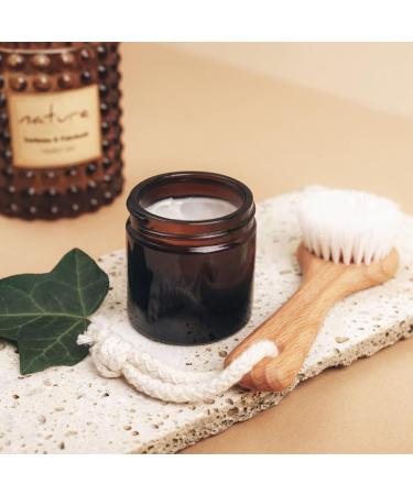 Yishik 4 oz Amber Glass Round Jars with Black Lids 6 Pack Empty Cosmetic Jars Face Cream Storage Containers for Powder Lotion Beauty Products Travel Favors Amber-4oz - Buy Online on GoSupps.com