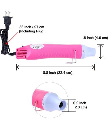 Epoxy Resin & Acrylic Art Bubble Removing Tool - Pink Heat Gun for DIY Glitter Tumblers & Travel Mugs - Buy Online on GoSupps.com