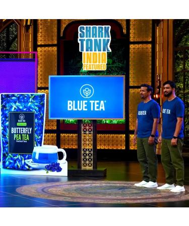 BLUE TEA - Ginger Moringa Herbal Tea - 36 Tea Bags (Pack of 2) |HEALTHY SUPERFOOD | Blend of Indian Ginger and Fresh Moringa | Caffeine Free | Eco-Sustainable Packaging - Buy Online on GoSupps.com
