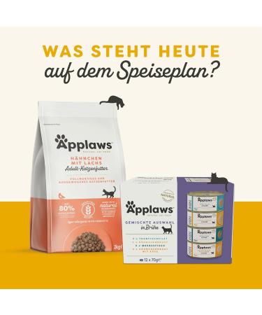 Applaws 100% Natural Wet Cat Food - Chicken with Pumpkin (24 x 70g Tins) - Premium Grain-Free Cat Food - Buy Online on GoSupps.com