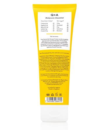 Q+A Ceramide Shower Cream - Nourishing Squalane & Jojoba Formula 250ml | Gentle Cleanse & Hydrate Skin - International Shipping Available - Buy Online on GoSupps.com