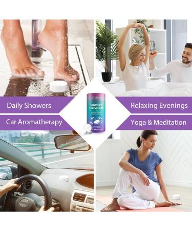 Shower Steamers Aromatherapy for Women and Men 8 Pack 8 Scents Shower Bombs with Natural Essential Oils for Home Spa Self Care Stress Relief and Relaxation Nasal Relief Birthday Gifts - Buy Online on GoSupps.com