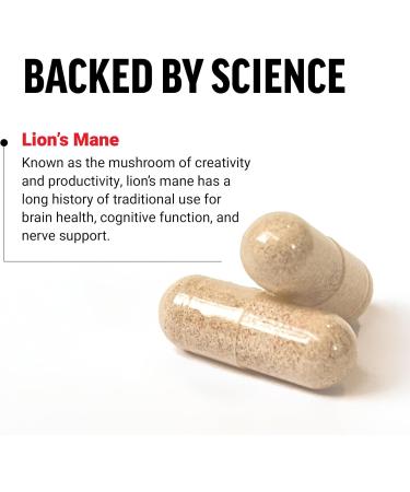 Force Factor Lion s Mane Supplement Capsules, Memory & Focus Supplement, Supports Nerve Health & Cognitive Function, Made with 100% Fruiting Body, Vegan, No Gelatin, Non-GMO, 60 Vegetable Capsules - Buy Online on GoSupps.com