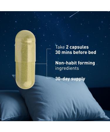 BergaMet 4 Sleep Support Formula with Ashwagandha KSM-66 Rhodiola Chamomile Extract & L-Theanine Natural Aid for Restful Nights and Stress Relief with no Melatonin 60 Capsules - Buy Online on GoSupps.com