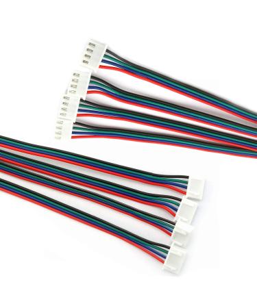 RuiLing 4PCS 1.5M 59 Inch Stepper Motor Cables Lead Wire HX2.54 4 Pin to 6 Pin
