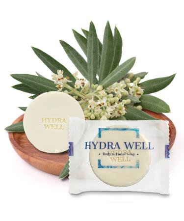 HYDRA WELL 1 OZ (50 Pack) Bar Soap Round | Bulk Hotel Travel size| Wholesale Face Body & Bath Amenities | Individually Wrapped Toiletries Hotel Airbnb Vacation Rentals Guest Room Charity Donation - Buy Online on GoSupps.com