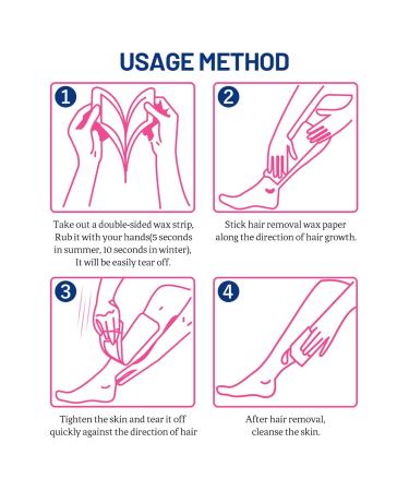 Wax Strips for Women - 20 Pieces | Safe & Simple Body Hair Removal - Buy Online on GoSupps.com