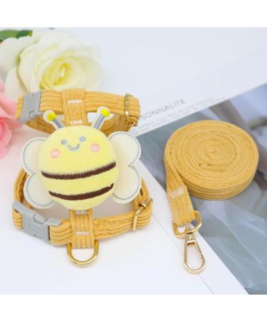 Qixuer Adjustable Rabbit Leash & Crockery Set - Breathable Harness for Small Animals Hamsters Puppies & Cats - Buy Online on GoSupps.com