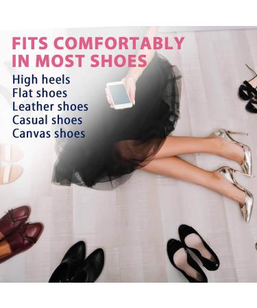 6 Pair Heel Pads for Shoes - Heel Protectors & Grips for Men & Women - Cushions to Adjust Too Big Shoes (Apricot & Black - Buy Online on GoSupps.com