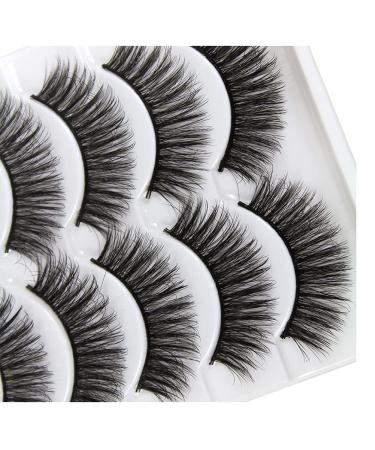 Elocoise 3D False Eyelashes - 5 Pairs Reusable Handmade Eye Makeup (3D-10) | Shop Internationally - Buy Online on GoSupps.com