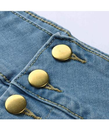 Sanahy Women's High Waist Denim A-Line Skirt | Knee Length Fishtail Style | Light Blue | 3XL - Buy Online on GoSupps.com