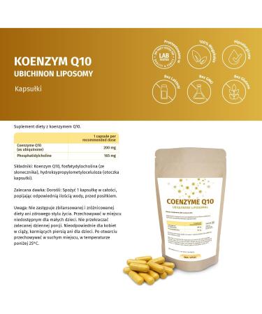  ERASVITAL Coenzyme Q10 Liposomal 200 mg per capsule 180 capsules for 6 months supply - Buy Online on GoSupps.com