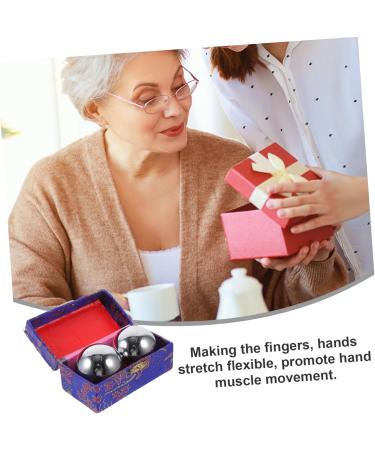 Buy Oatipho 2-St Fitness Handballs - Stainless Steel & Brass Massage Balls for Seniors | Stress-Relief & Boccia Sports Equipment - Buy Online on GoSupps.com