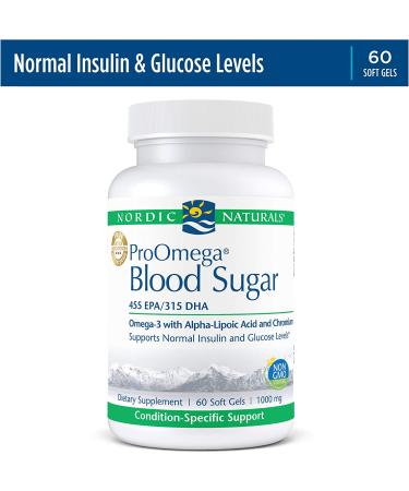 Nordic Naturals ProOmega Blood Sugar 500mg - 60 Softgels | Omega-3 Support - Buy Online on GoSupps.com