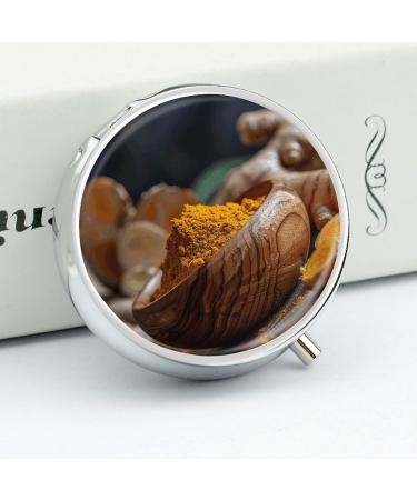 Travel Pill Box Case - 3 Compartment Wooden Bowl Design - Portable Medicine Organizer for Purse & Pocket - Buy Online on GoSupps.com