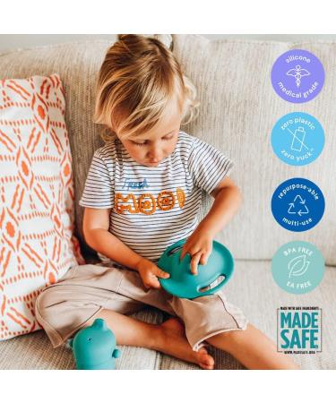 Pura my-my Kids Silicone Snack Container - Spill Proof, Reusable, Food Grade Silicone, Plastic-Free | Food Storage for Kids, Toddlers, Preschoolers, Babies & Infants - Buy Online on GoSupps.com