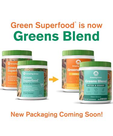 Amazing Grass Green Superfood Immunity & Detox Bundle - 30 Servings Each with Vitamin C, Digestive Enzymes - Buy Online on GoSupps.com