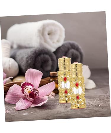 POPETPOP Retro Perfume Bottle - Sandalwood Essential Oils Mini Glass Vial with Aerosol Spray - 0.1 Oz Travel Size Crystal Decor - Buy Online on GoSupps.com