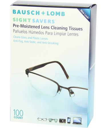 Bausch & Lomb Sight Savers Lens Cleaning Tissues - 200 Count (2 x 100) Pack - Buy Online on GoSupps.com