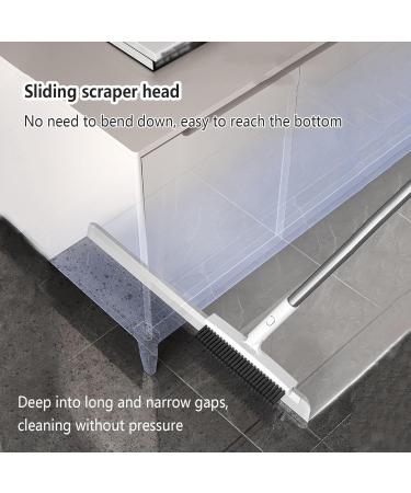 RRRYYYZZ Silicone Broom with Brush and 2 Scrape 49'' Adjustable Handle Air Broom Broomi for Concrete Floor Bathroom Tile - Buy Online on GoSupps.com