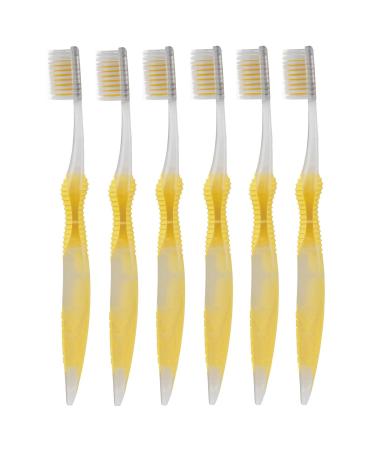 Sofresh Flossing Toothbrush - Adult Size | Your Choice of Color (6  Yellow)