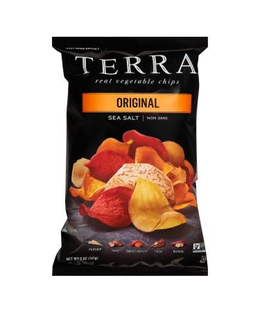Terra Original Sea Salt Real Vegetable Chips 5 oz (Pack of 6)