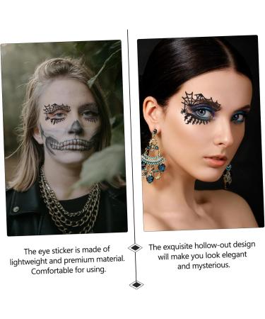 ABOOFAN Halloween Fake Eyelashes 2 Pairs eye shadow stickers false eyelashes Paper halloween eyelashes cross false eyelashes for Fluffy Eyeslash - Buy Online on GoSupps.com