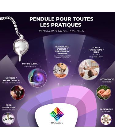 Radiesthesia Water Drop Pendulum - Esoteric Oracle Tool for Geobiology & Mood Enhancement - Silver 30g - Buy Online on GoSupps.com