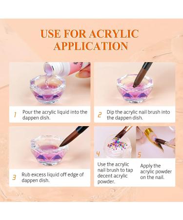 Saviland 2PCS Dappen Dish with Lid - Glass Acrylic Monomer Cup for Acrylic Nails - Crystal Nail Art Supplies - Buy Online on GoSupps.com