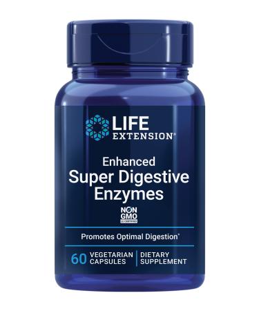 Life Extension Enhanced Super Digestive Enzymes 60 Vegetarian Capsules