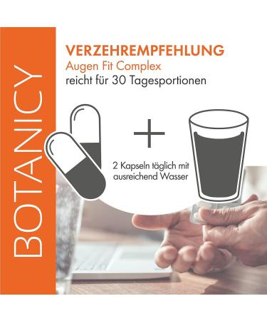 Botanicy Eyes Fit Complex - Patented Xanmax Nutrient Formula for Eye Health & Vision | 60 Capsules - Buy Online on GoSupps.com