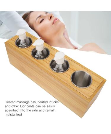 Buy 4 Bottles Massage Oil Heater | Electric Heat Therapy Massager - Constant Temperature for Therapists & Spa (EU Connector) - Buy Online on GoSupps.com