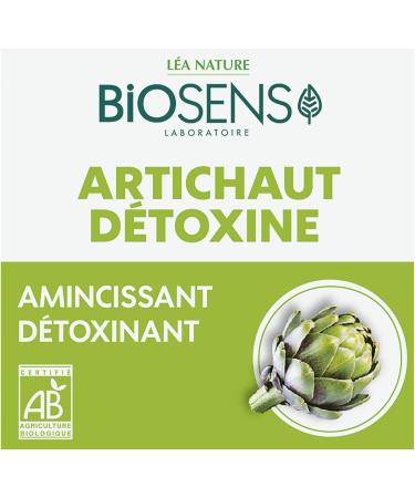 Biosens Artichoke Detox Vegetable Capsule - Slimming Detoxifying - Certified Organic AB Vegan - Made in France - 16 Day Program - 48 Capsules - Buy Online on GoSupps.com