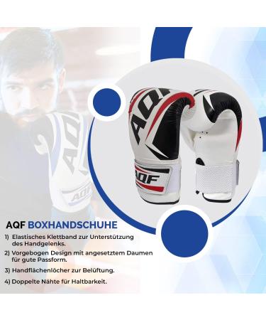 AQF BoxSack Gloves - Premium Boxing MMA & Kickboxing Leather Gloves for Men & Women | Ideal for Sparring Training & Speed Bag Work - Buy Online on GoSupps.com