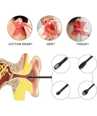 Milisten Ear Cleaner Kit - Effective Ear Wax Removal Tool with Spiral Spring Ear Spoon Tweezers & Scoop for Gentle Cleansing - International Shipping Available - Buy Online on GoSupps.com