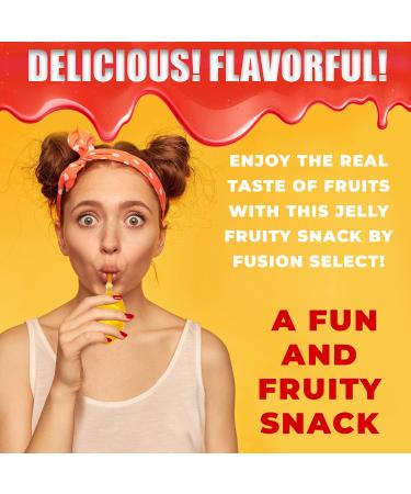 Fusion Select Jelly Fruit Snacks - TikTok Challenge Hit, Assorted Flavors in Mesh Bag - Buy Online on GoSupps.com