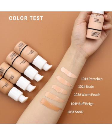 AONAT Foundation Full Coverage 30 ml Concealer Flawless Cream 24HR Matte Oil Control MakeUp in 104 Buff Beige 30 ml 1er Pack 104 Buff Beige - Buy Online on GoSupps.com