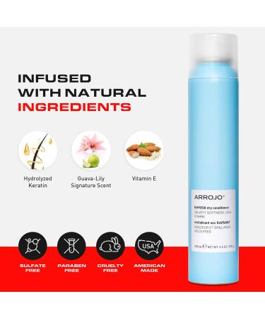 Leave In Conditioner Spray - Sulfate-Free & Paraben-Free ReFRESH Dry Conditioner for All Hair Types - Keratin & Vitamin E Anti-Frizz Travel Spray by Arrojo 4.5oz - Buy Online on GoSupps.com