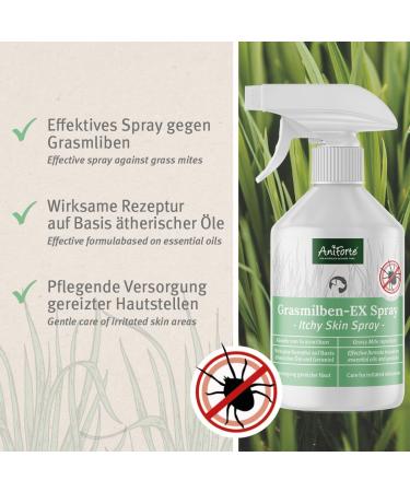 Aniforte Grasmilbel Ex Spray 500ml - Effective Grass Mite & Parasite Defense for Dogs | Soothes Itchy Skin - Buy Online on GoSupps.com