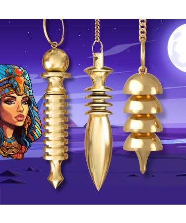Karnak Egyptian Divination Clock & Radiesthesia Pendulum Isis & Osiris Pendulum 3 Egyptian Clocks - Buy Online on GoSupps.com