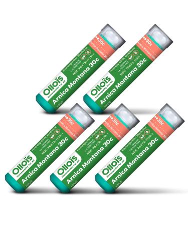 OLLOIS Arnica Montana 30c Organic, Lactose-Free Homeopathic Medicine, 80 Pellets (Pack of 5) 80 Count (Pack of 5)