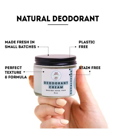ECO ROOTS Natural Deodorant for Women & Men | Organic Deodorant Cream Non Aluminum | Baking Soda Free Healthy Deoderant for Body & Private Parts | All Vegan Pit Paste Zero Sweat | Eucalyptus Scent - Buy Online on GoSupps.com