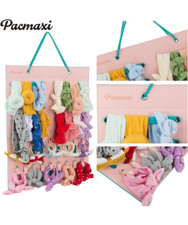 PACMAXI Baby Girl Headbands Organizer - Turban Knotted Display Stand - Pink+Green - Buy Online on GoSupps.com
