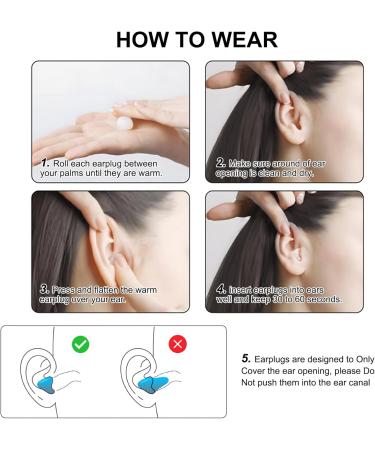 Buy Ear Plugs for Sleeping - 16 Pack Noise Cancelling Silicone Reusable Waterproof Earplugs for Snoring Airplane & Shooting - NRR 32dB - Buy Online on GoSupps.com